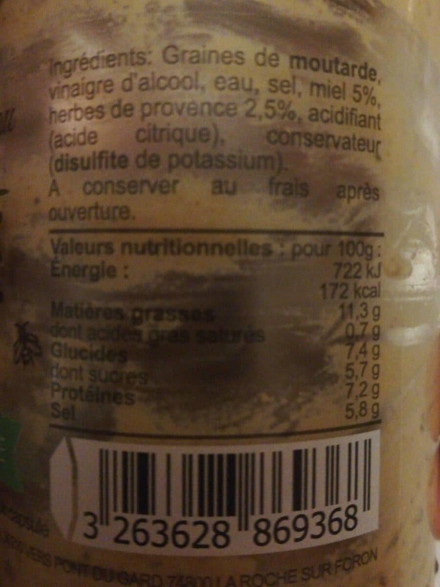 Famille Perronneau Moutarde au miel packshot