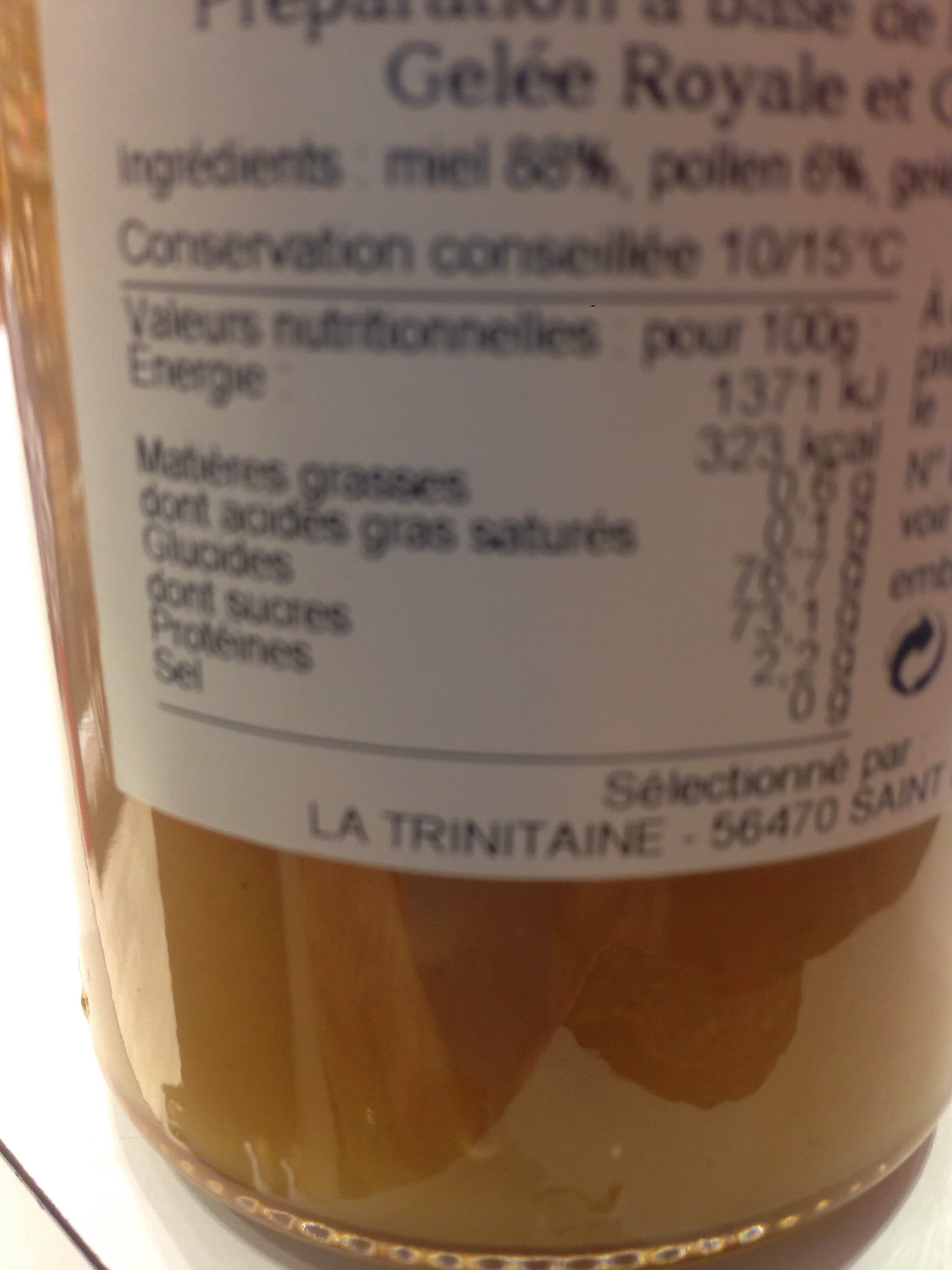 Apidis Préparation de miel et de pollen- gelée royale- ginseng packshot
