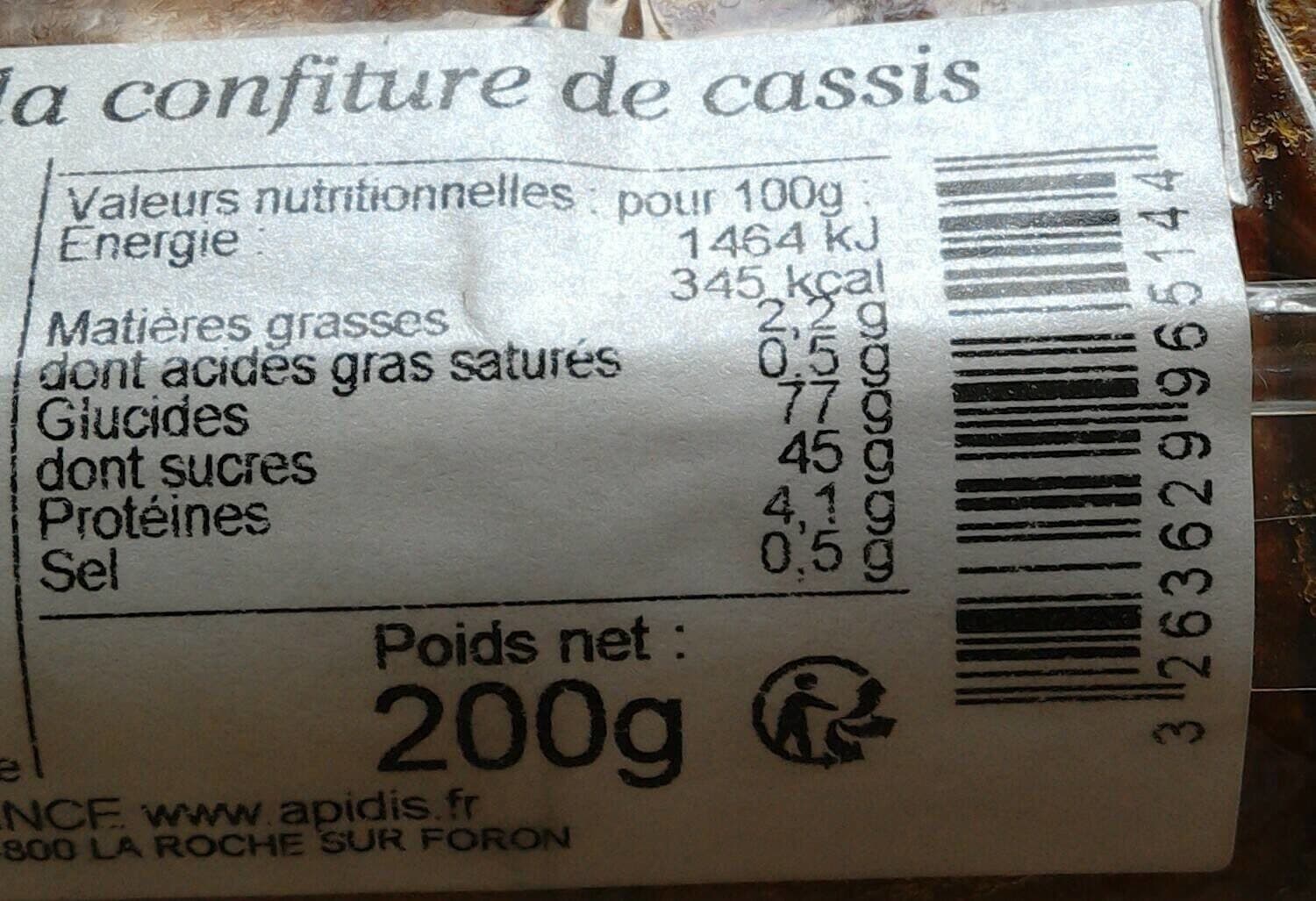 Les ruchers de bourgogne Nonnettes cassis packshot