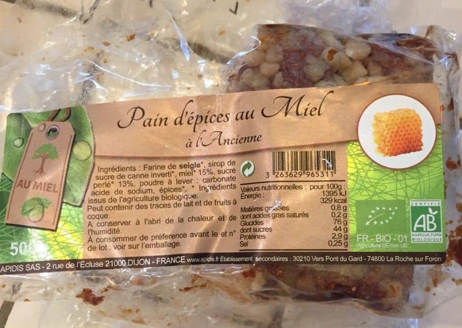 Apidis Pain d'épices au miel packshot