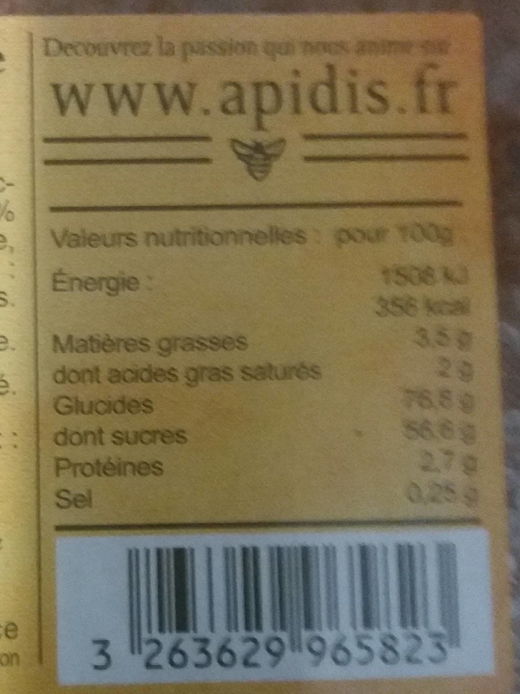Apidis Pain d'épices à l'ancienne aux pépites de chocolat packshot
