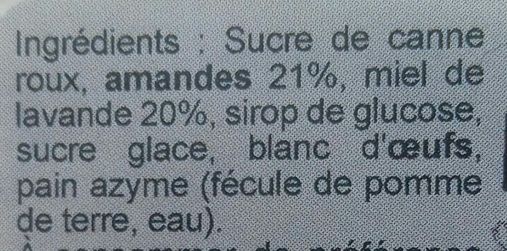 Open Food Facts Nougat Blanc Au Miel De Lavande 35G packshot