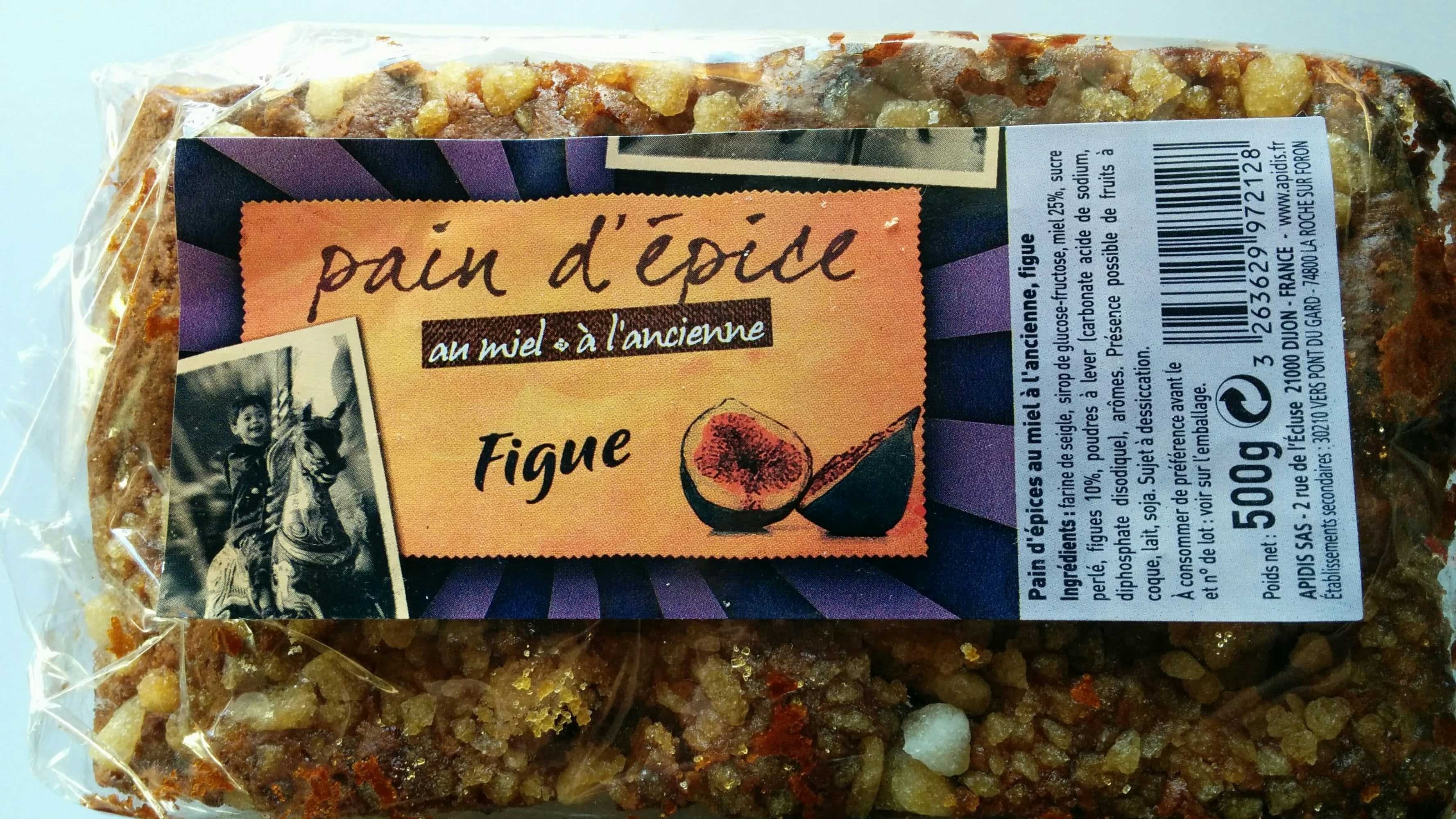 Apidis Pain d'epice au miel à l'ancienne Figue packshot