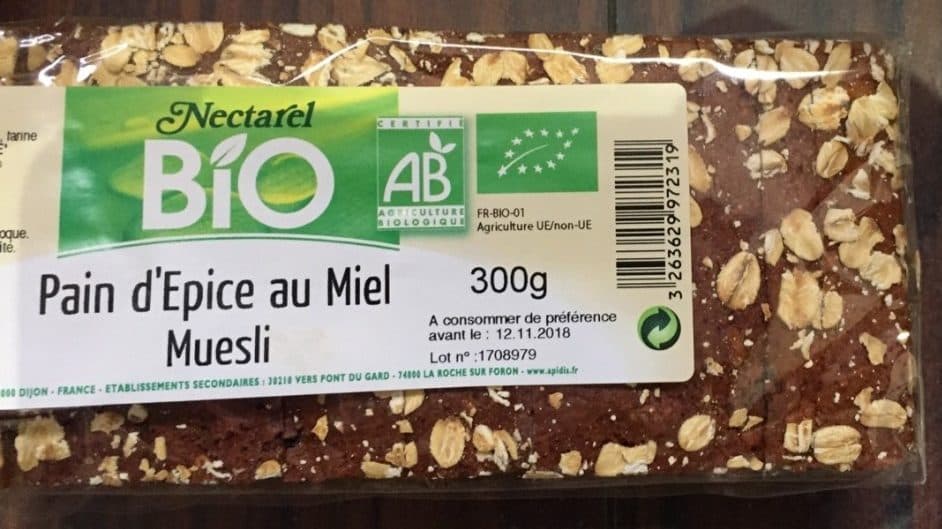 Apidis Pain d epice au miel muesli packshot