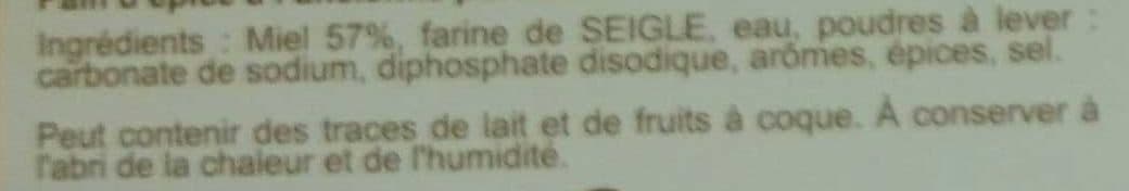 Apidis Pain d'épices pavé à l'ancienne pur miel packshot