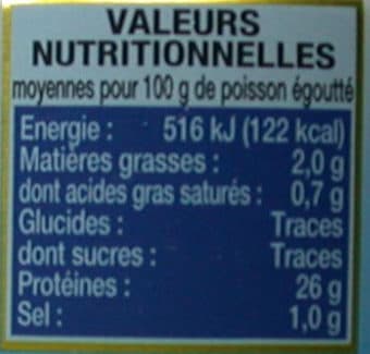 Connétable Thon Entier au Naturel packshot