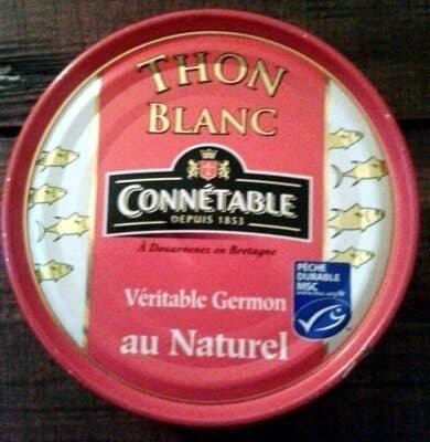 Connétable Thon Blanc (Véritable Germon) au Naturel packshot