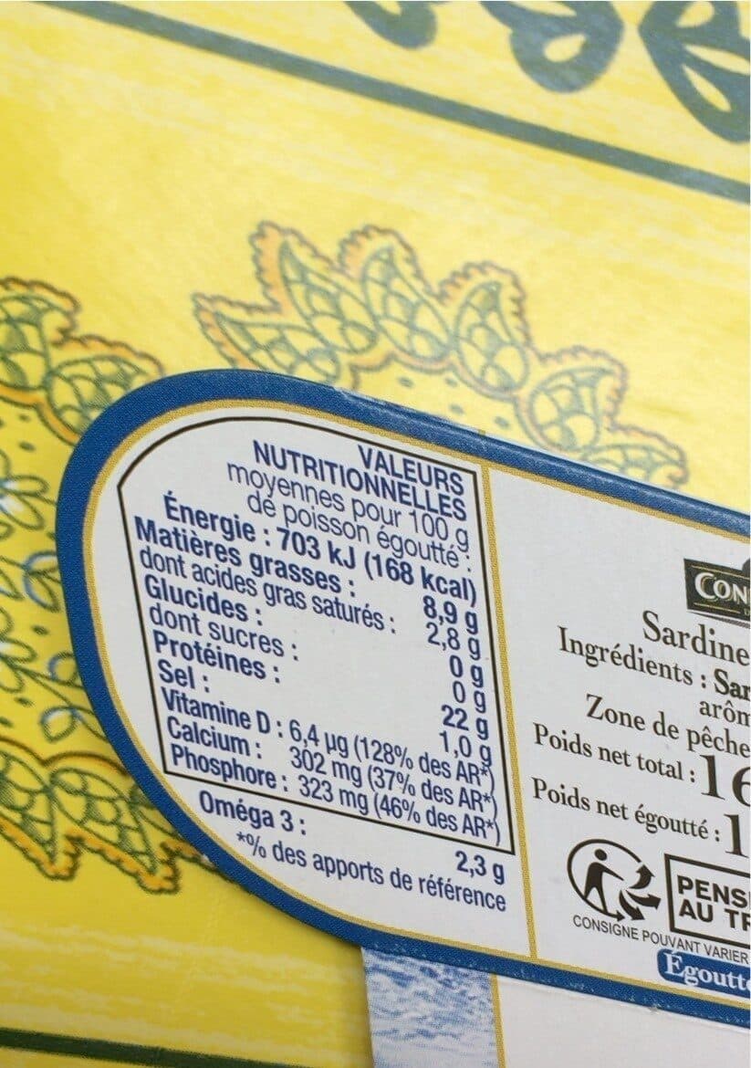 Connetable La Sardine nature packshot