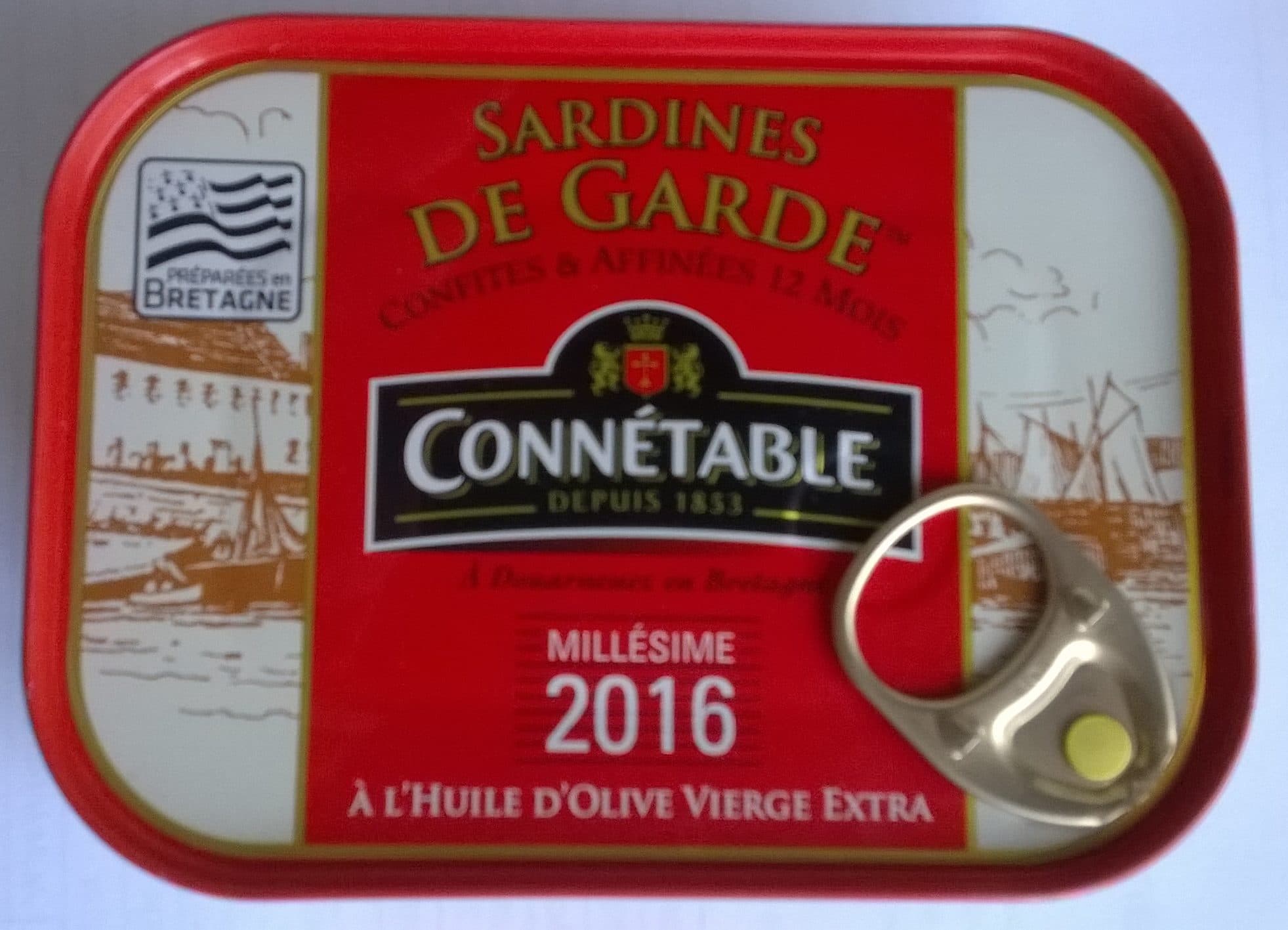 Connétable Sardines de Garde Millésimées à l'Huile d'Olive vierge extra packshot
