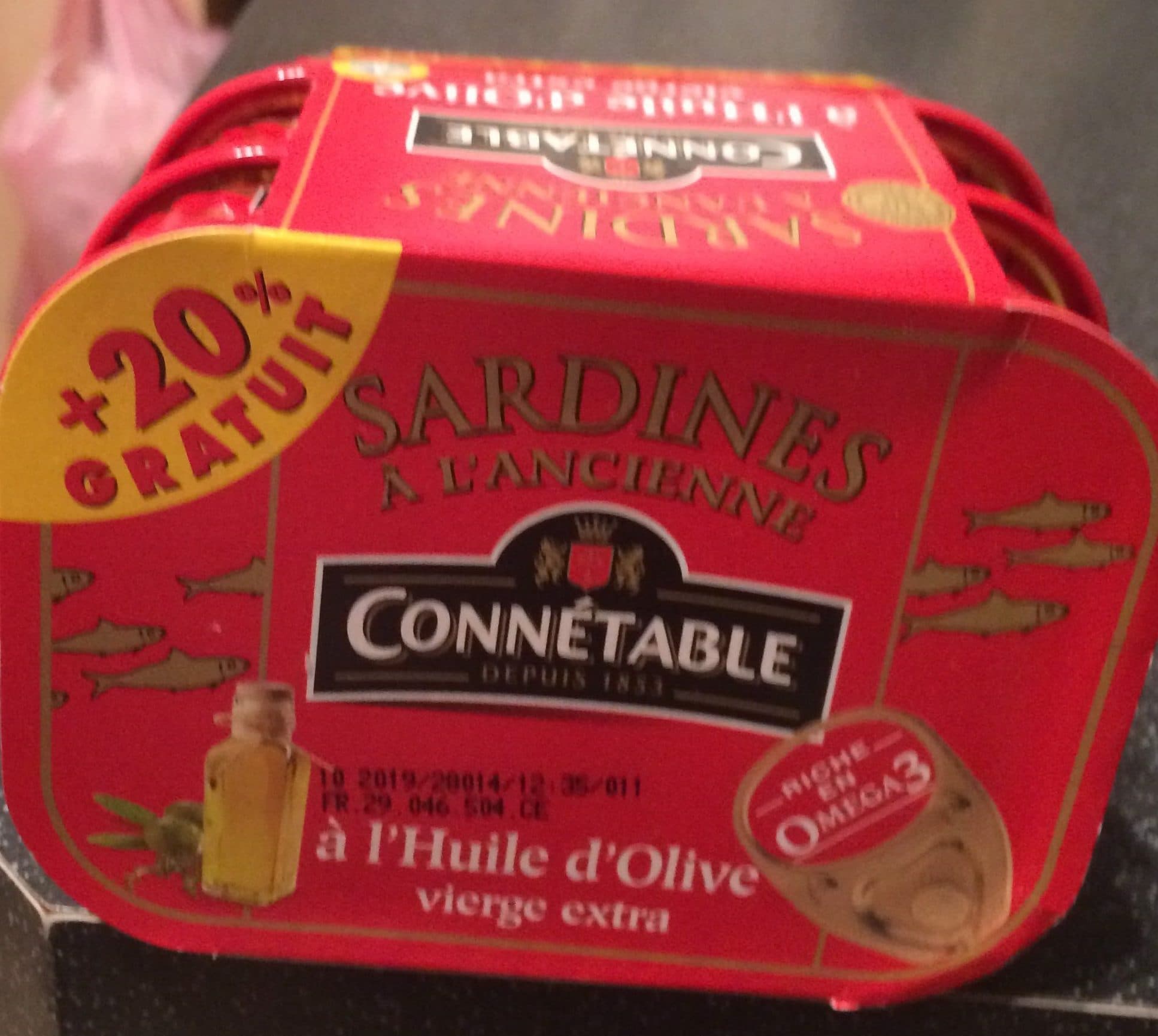 Connétable Sardines a l'ancienne packshot