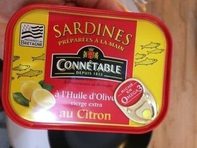 Connétable Sardines à l'huile d'olive citron Connétable packshot