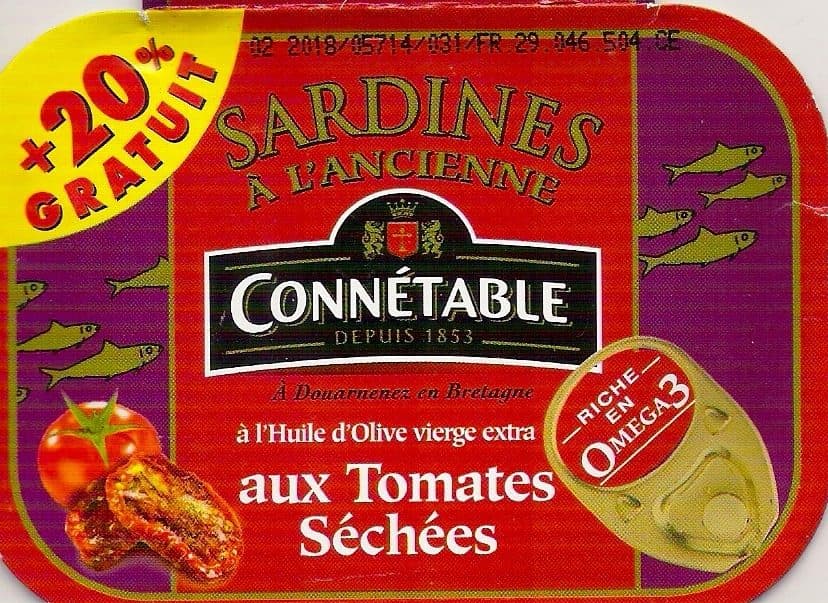 Connétable Sardines à l'ancienne aux tomates séchées packshot