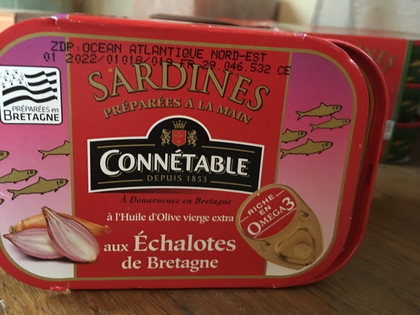 Connétable Sardines aux echalotes de Bretagne packshot