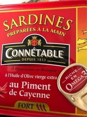 Connétable Sardines piment de Cayenne fort Connétable packshot