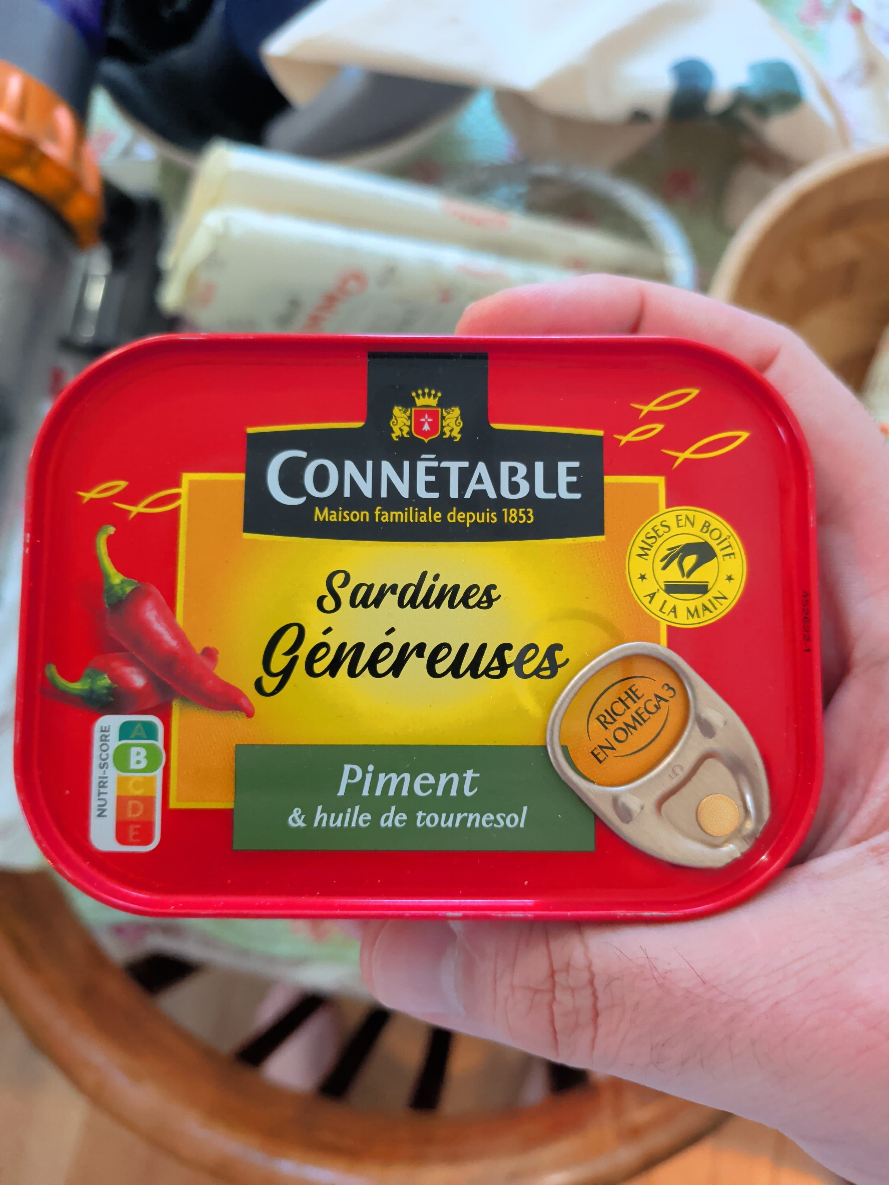 Connétable Sardines généreuses au piment packshot
