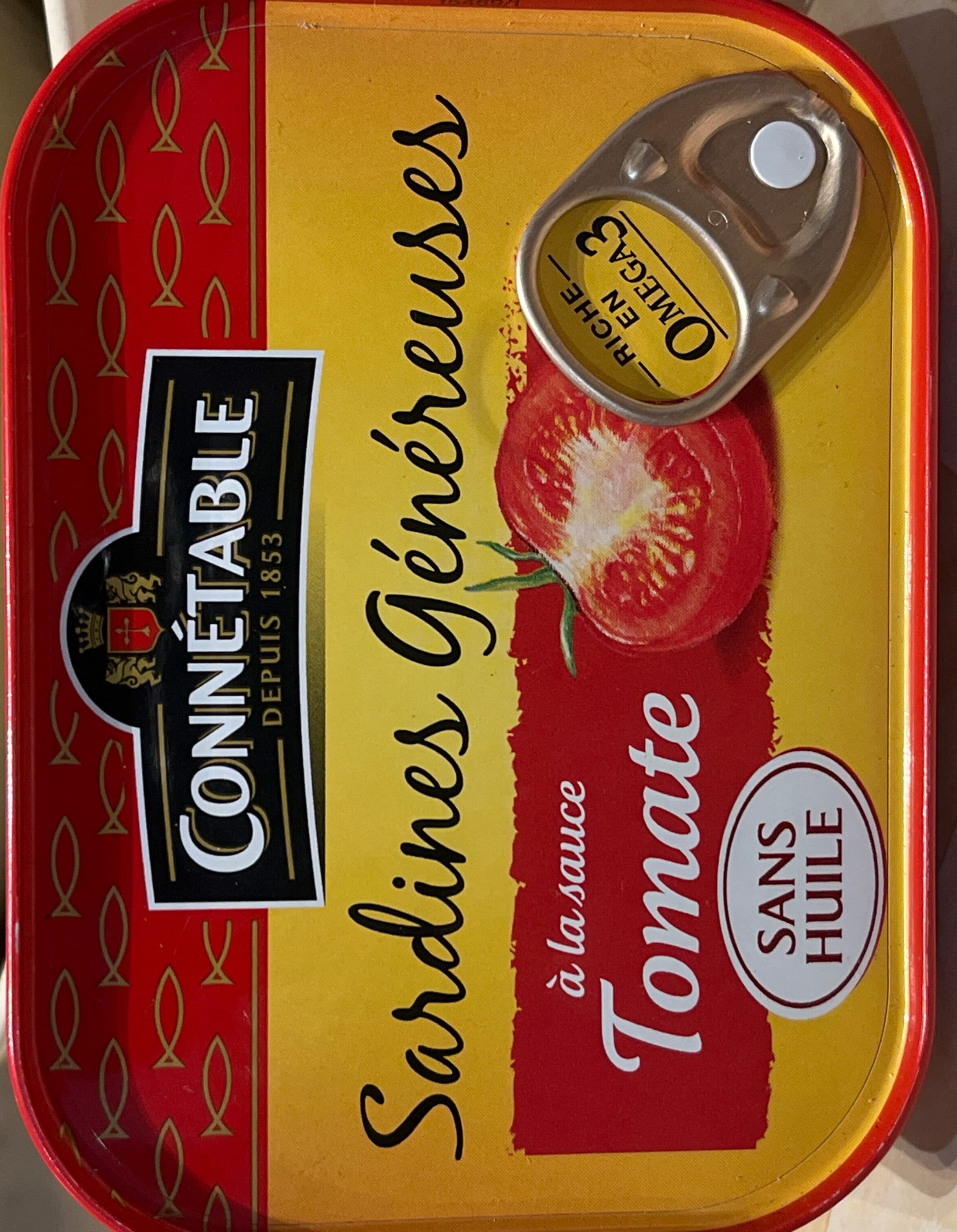 Connétable Sardines généreuses à la tomate sans huile packshot