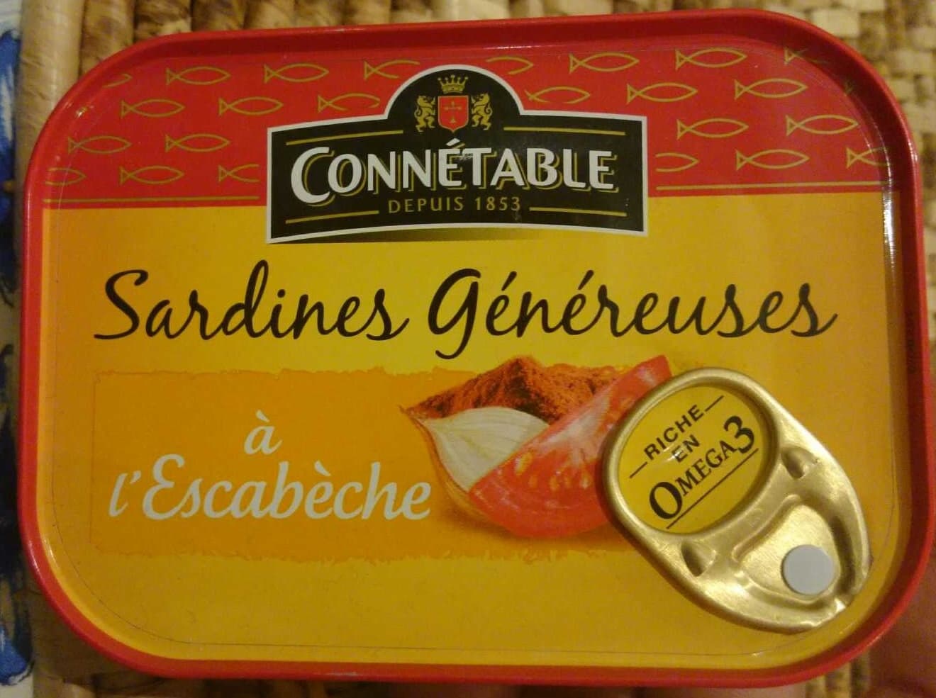 Connétable Sardines Généreuses à l'Escabèche packshot