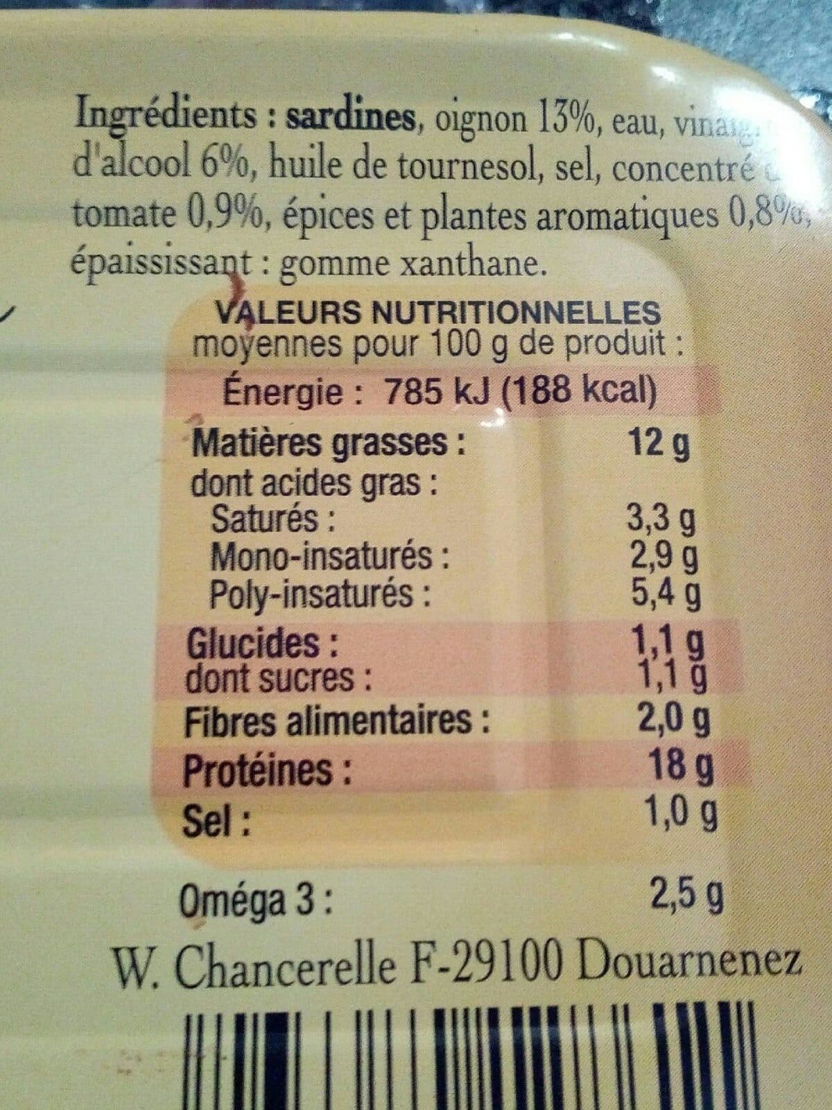 Connétable Sardines Généreuses à l'Escabèche packshot