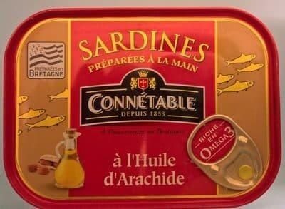 Connétable Sardines à l'huile d'arachide packshot