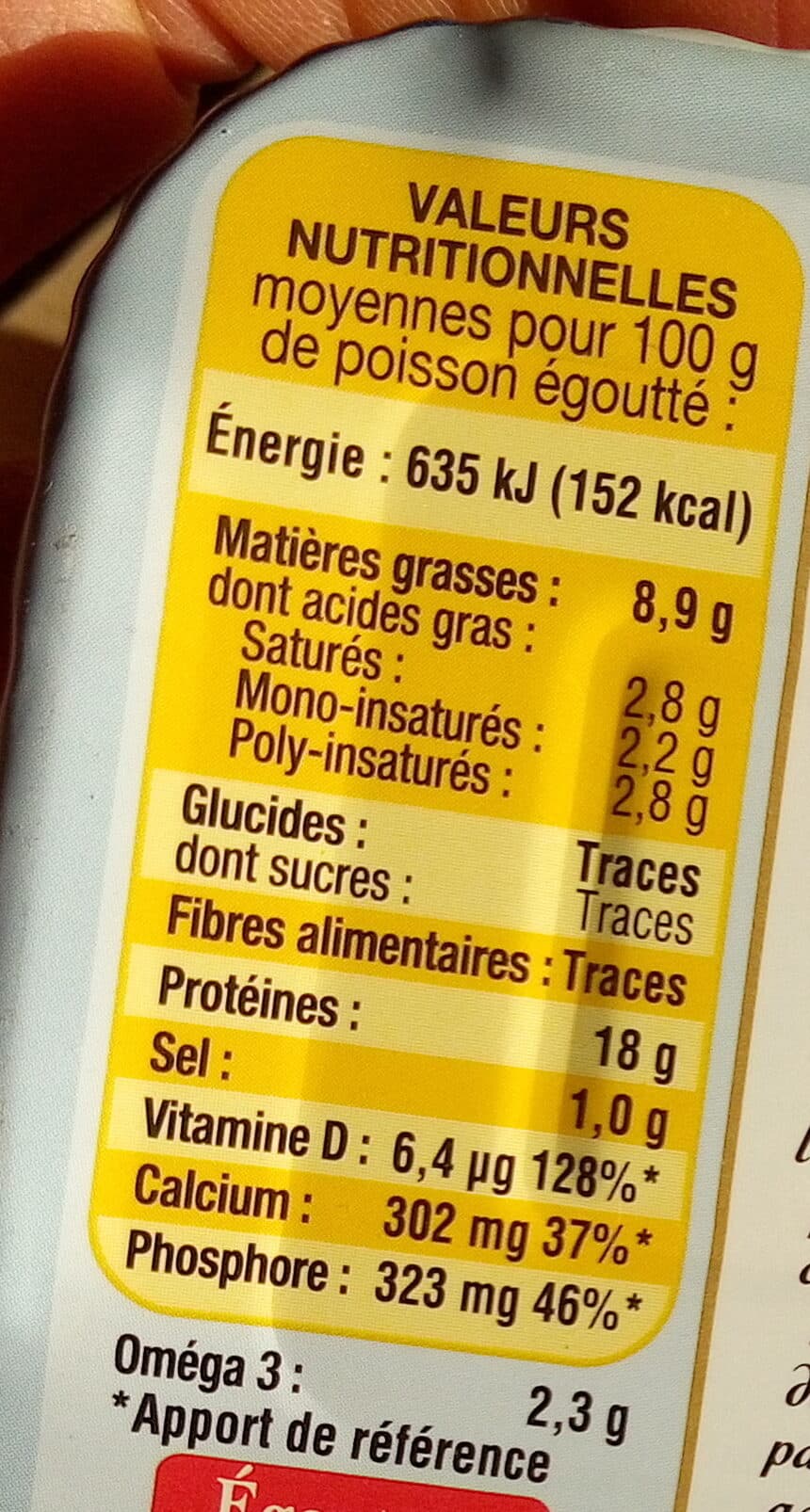 Connétable La Sardine Nature et sa rondelle de Citron packshot