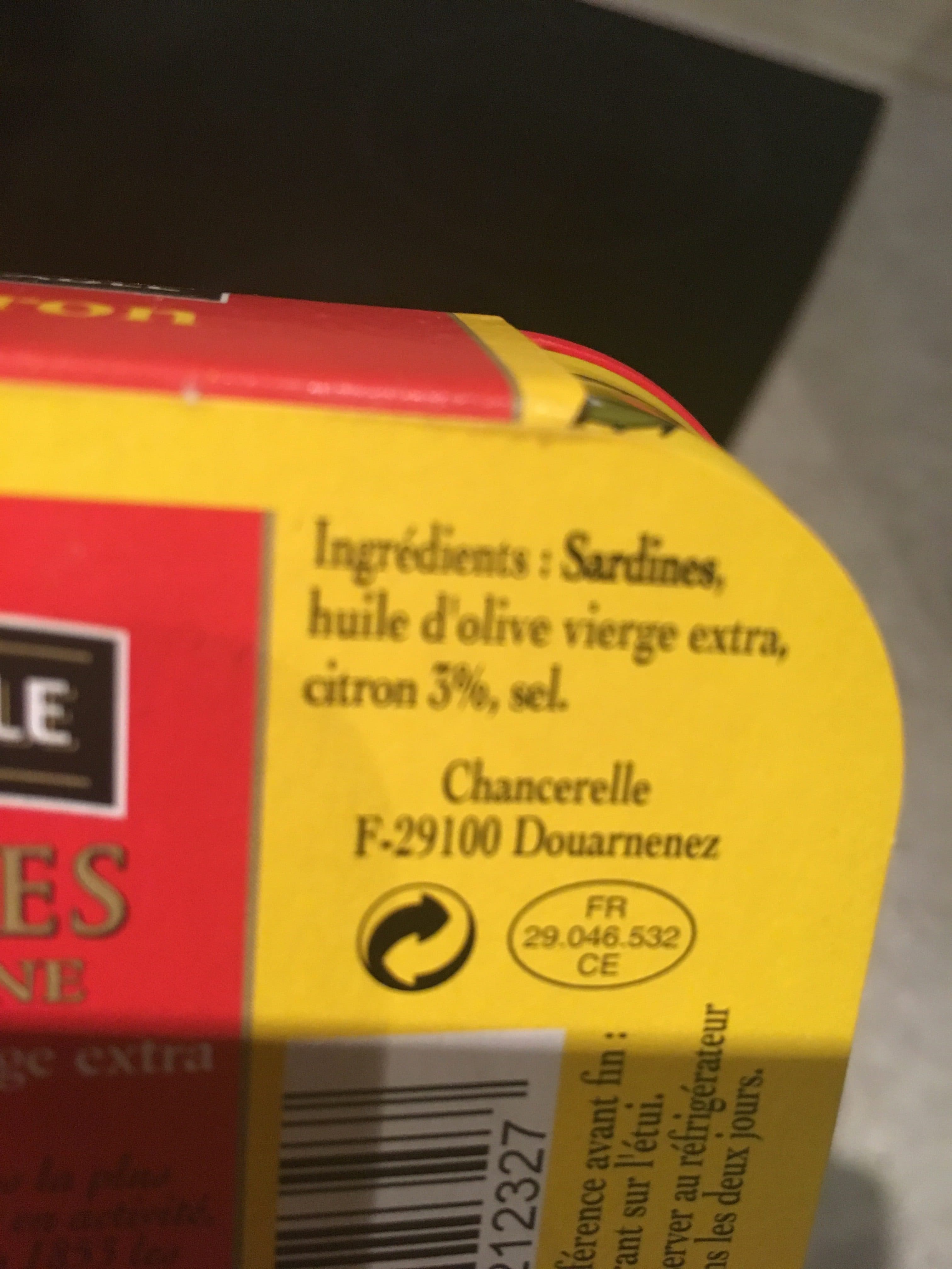Connetable Sardines à l'huile d'olive vierge extra et au citron packshot