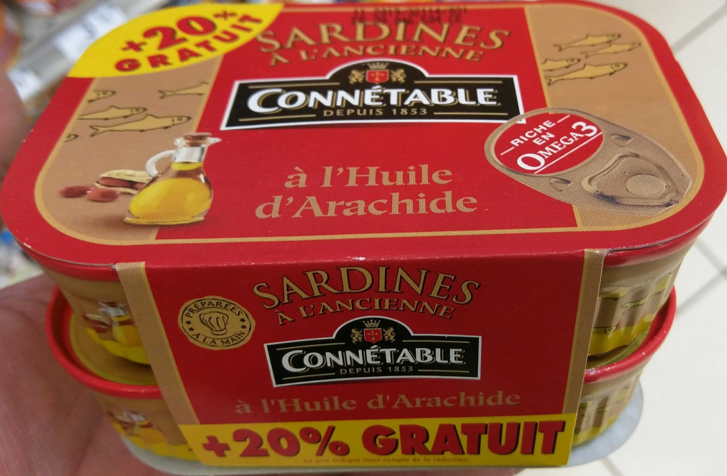 Connétable Sardines à l'Huile d'Arachide packshot