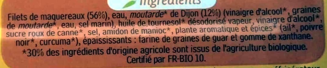 Phare d'Eckmühl Filets de maquereaux (sauce moutarde de Dijon) Bio packshot