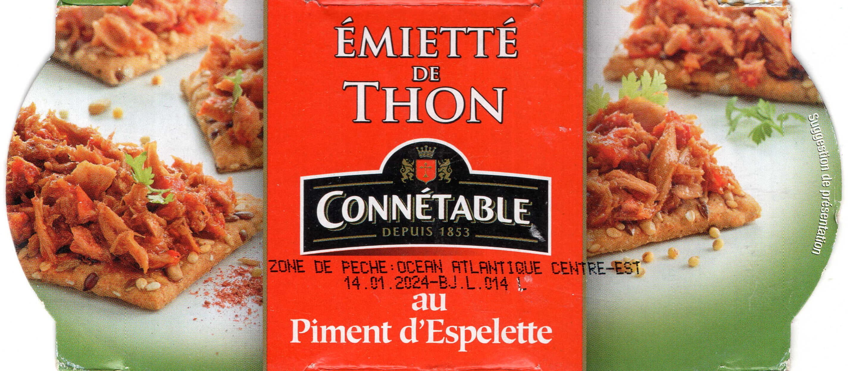 Connétable Émiétté de Thon au piment d'Espelette packshot