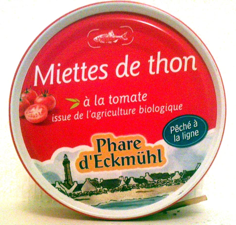 Phare d'Eckmühl Miettes de thon à la tomate Bio packshot