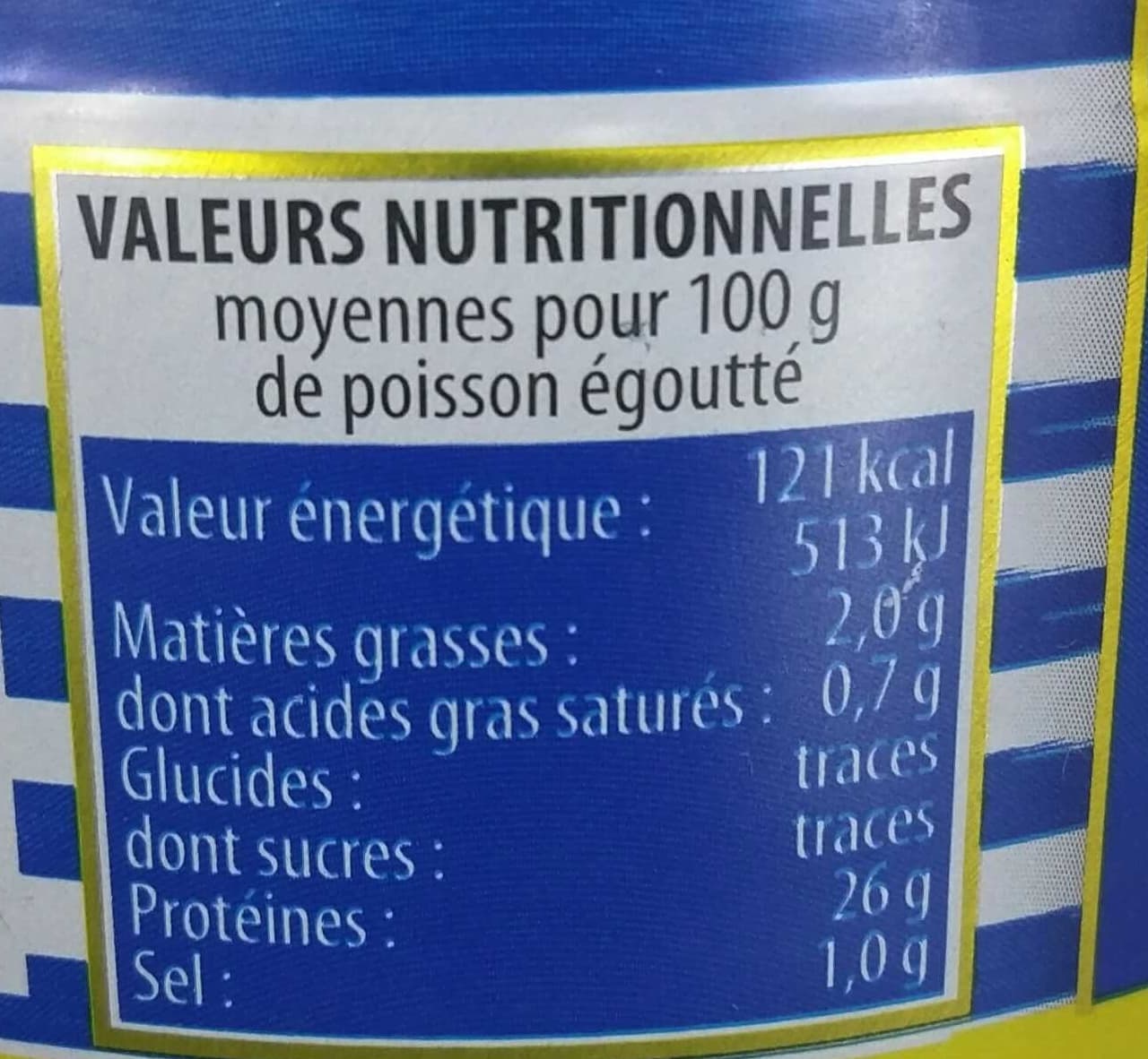 Connétable Thon entier 100% Filets au Naturel packshot