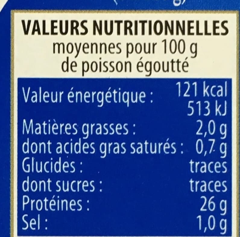 Connétable Thon entier 100% filets au naturel packshot