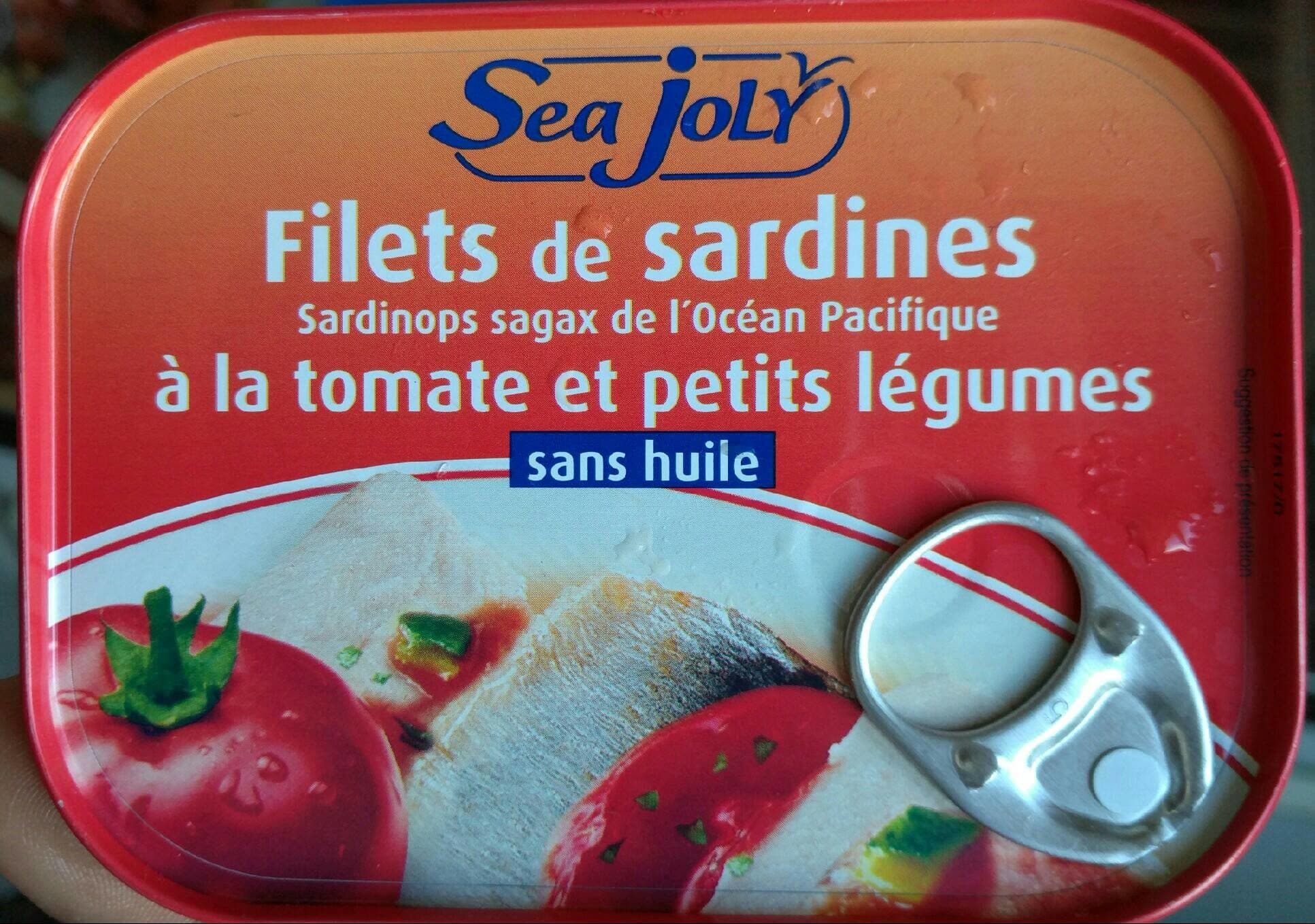 Sea Joly Filets de sardines à la tomate et petits légumes packshot