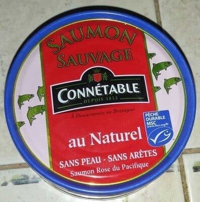 Connétable Saumon sauvage au naturel packshot