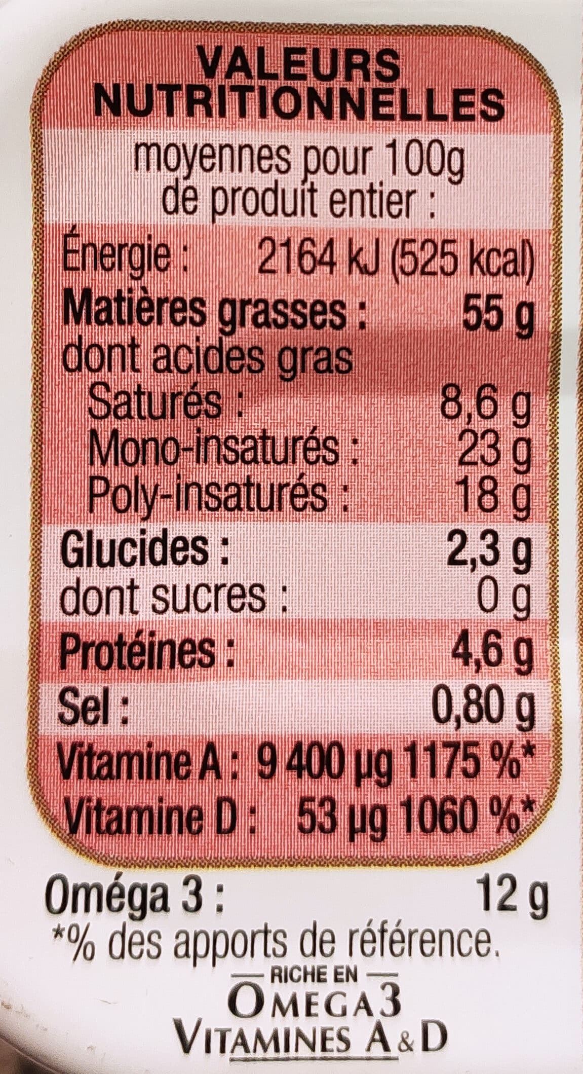 Connétable Foie de morue Nature au Citron packshot