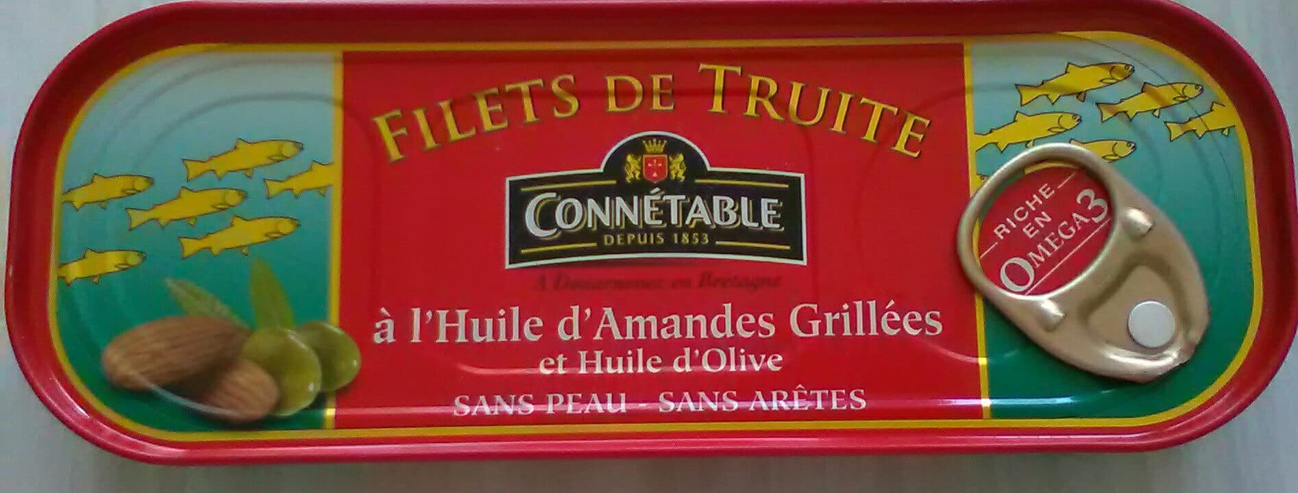 Connétable Filets De Truite Huile Olive+amandes Connetable packshot