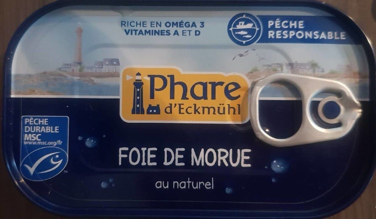 Phare d'Eckmühl Foie de morue au naturel packshot