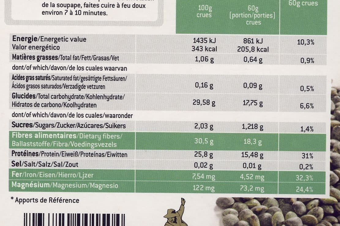 Le Bon Semeur Lentilles Vertes de France Filière packshot