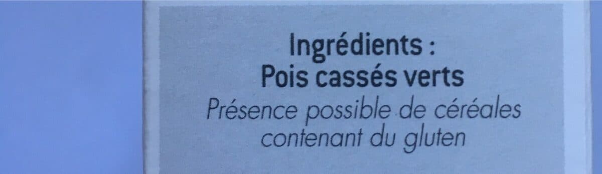 Le bon semeur Pois Cassés Verts packshot