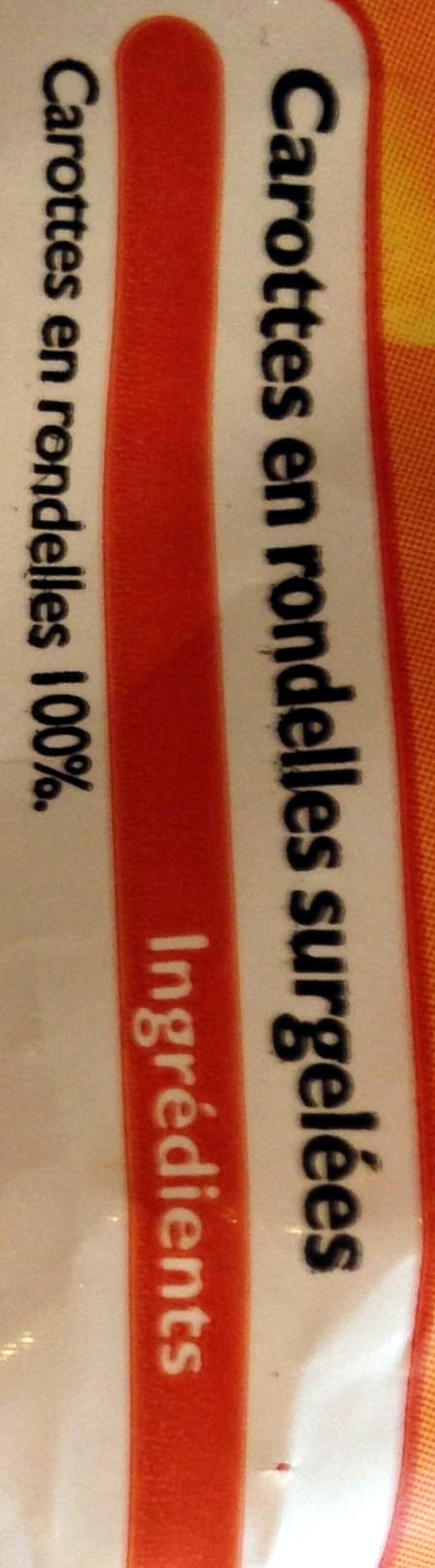 Leader Price Carottes en rondelles surgelées packshot