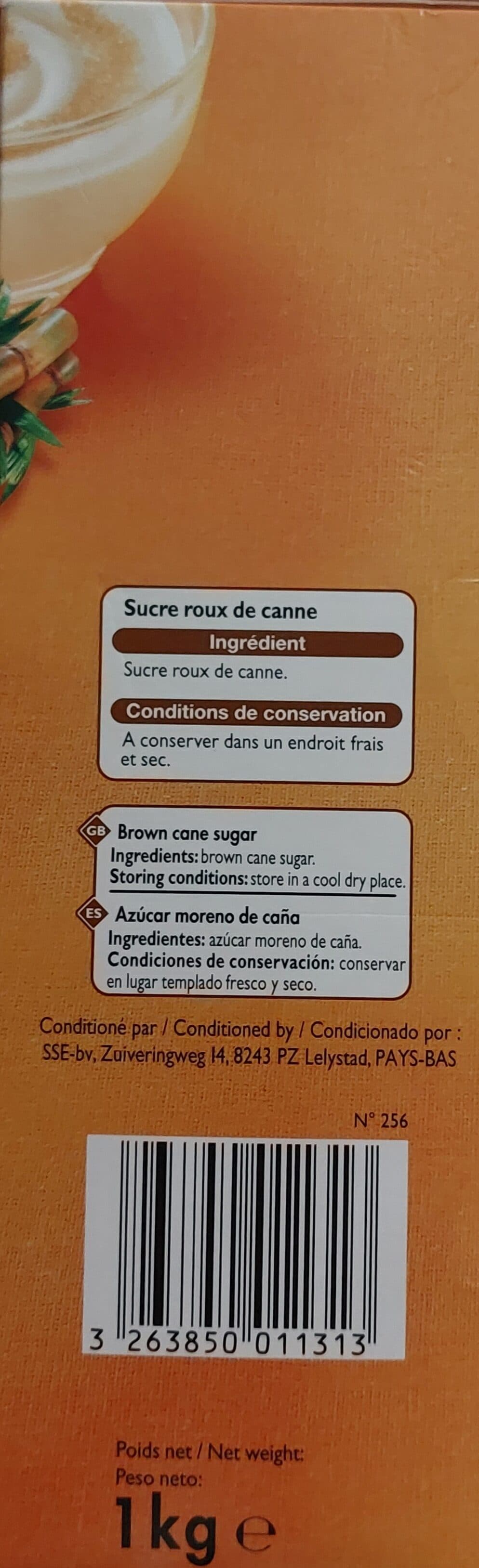 Leader Price Sucre roux de canne en poudre packshot