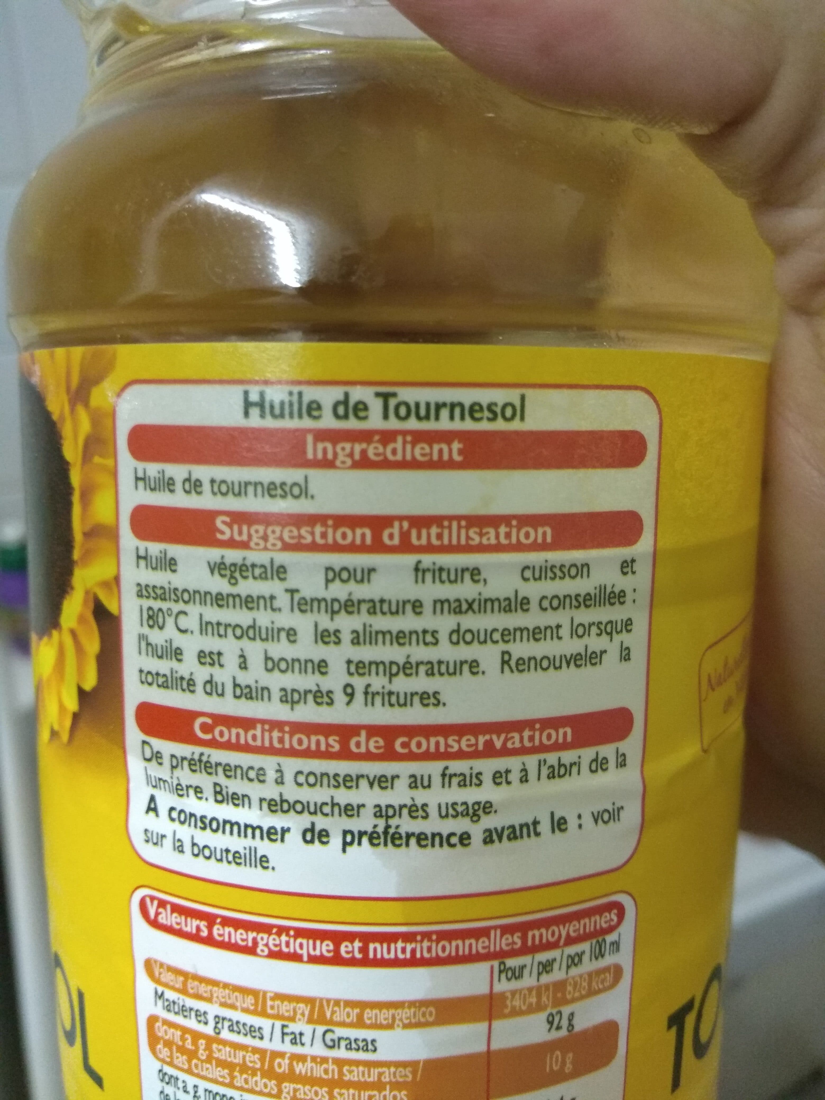 Leader Price Huile de Tournesol packshot