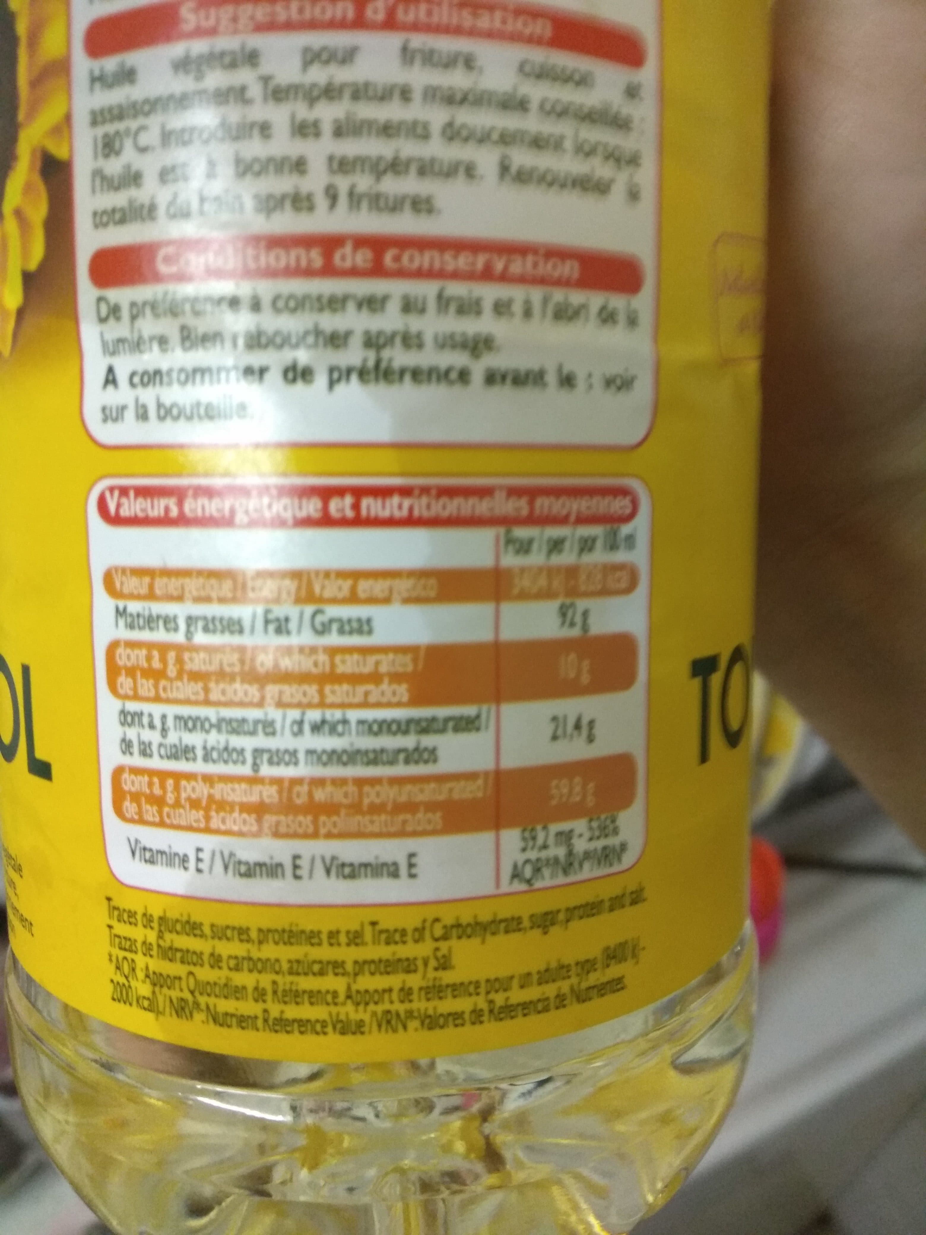 Leader Price Huile de Tournesol packshot
