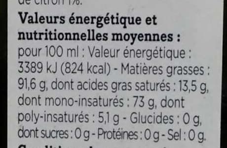 Franprix Huile d'olive aromatisée citron packshot