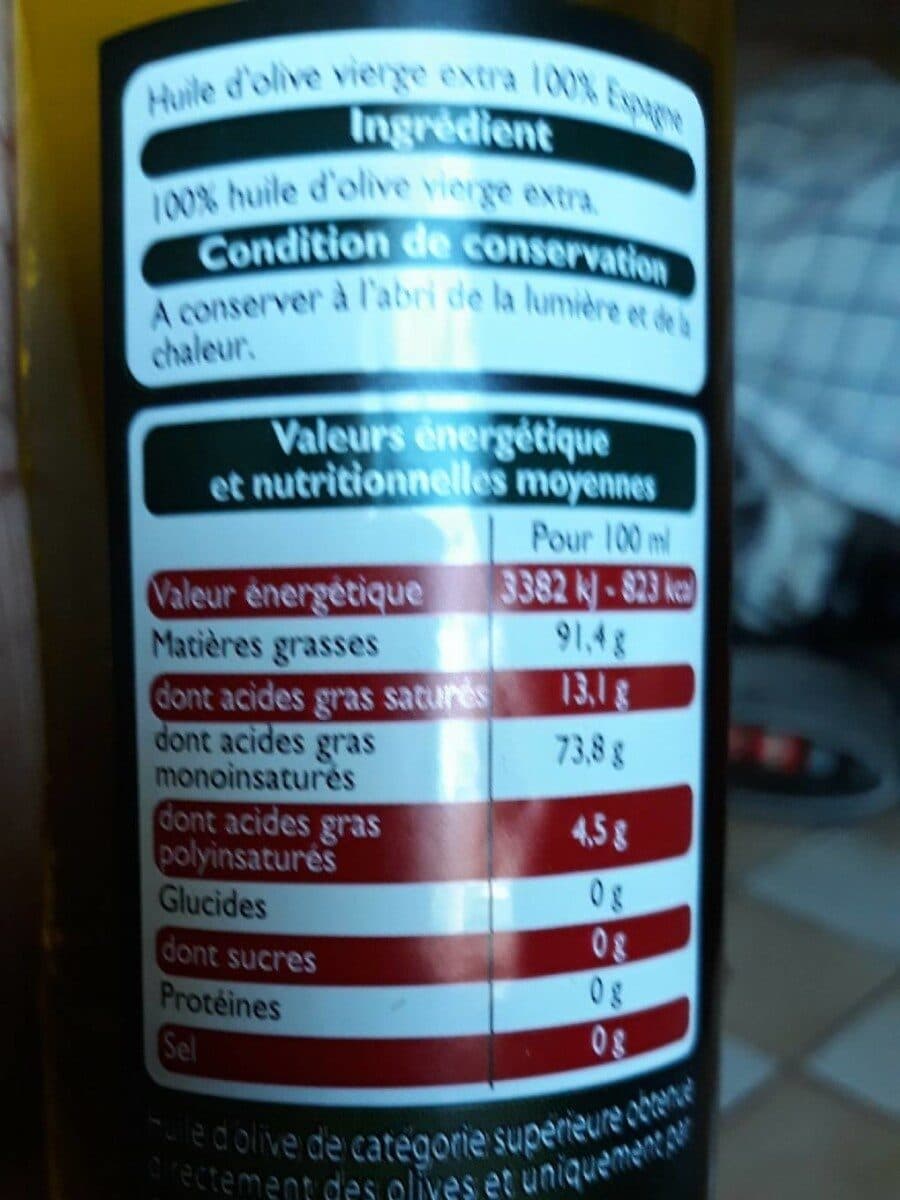 Leader Price Huile d'olive d'Espagne, vierge extra packshot
