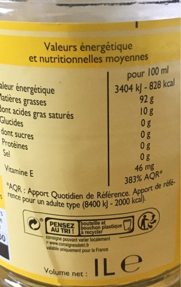 Leader Price Huile de tournesol packshot