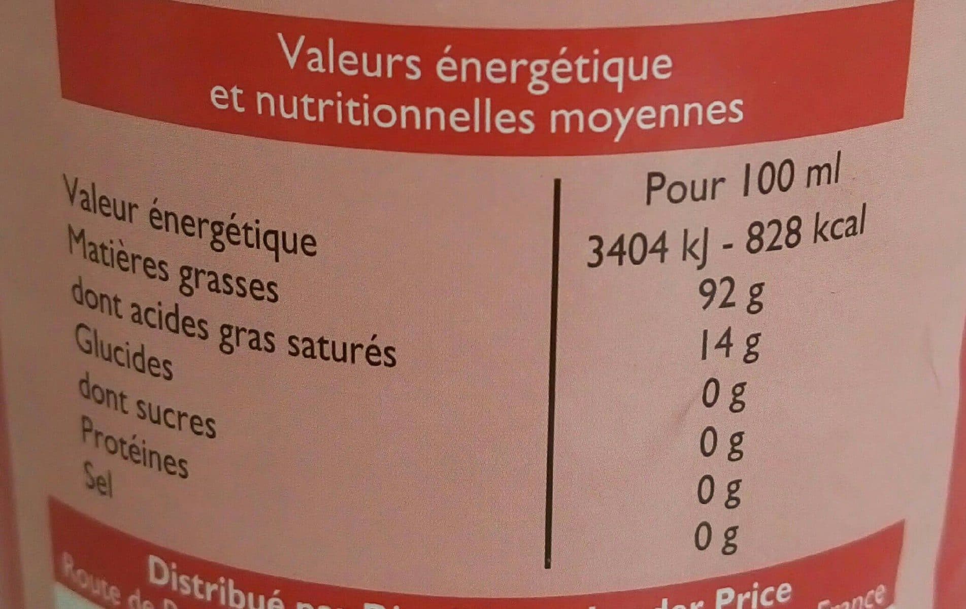 Leader Price Huile d'arachide packshot