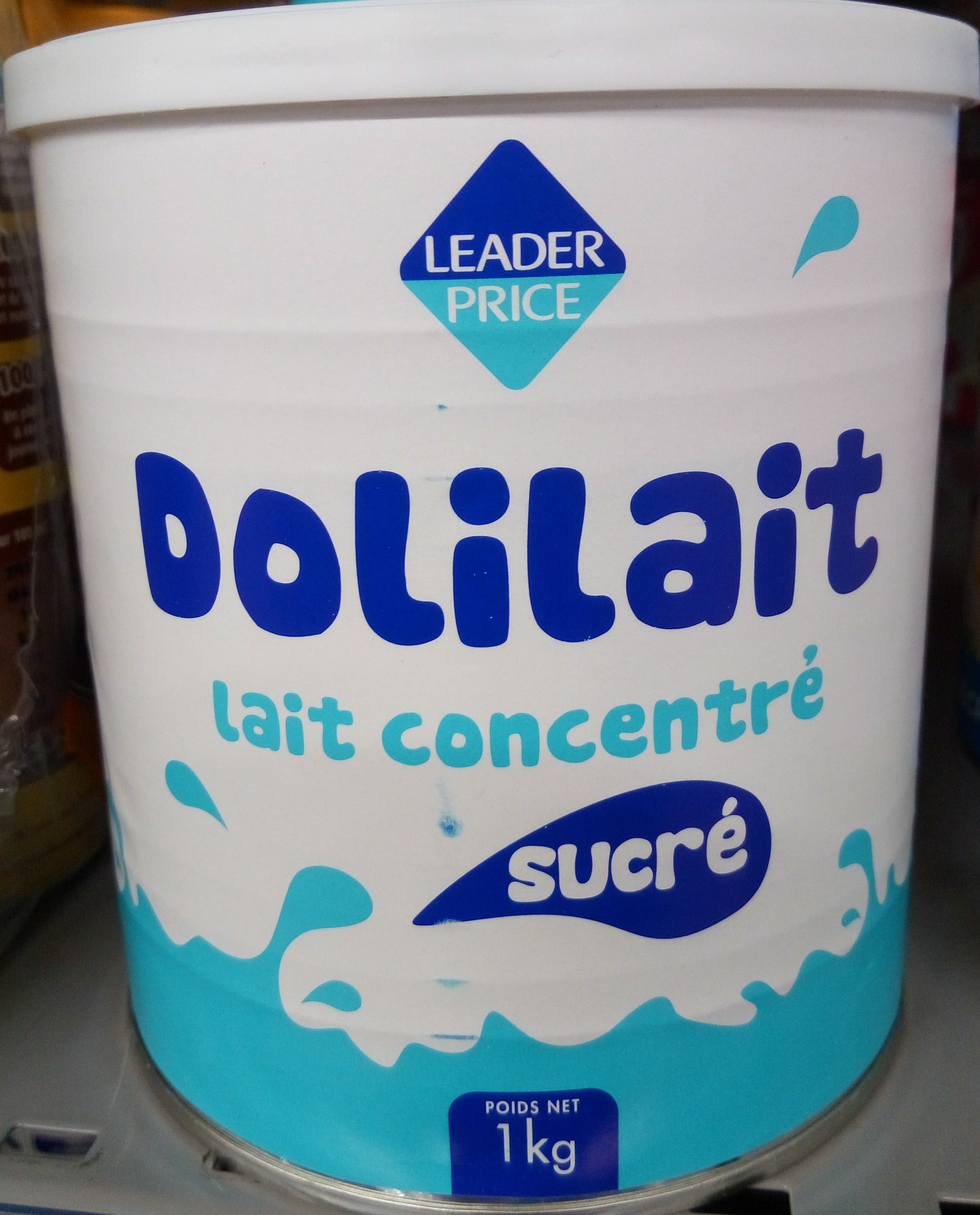 Leader Price Dolilait lait concentré sucré packshot