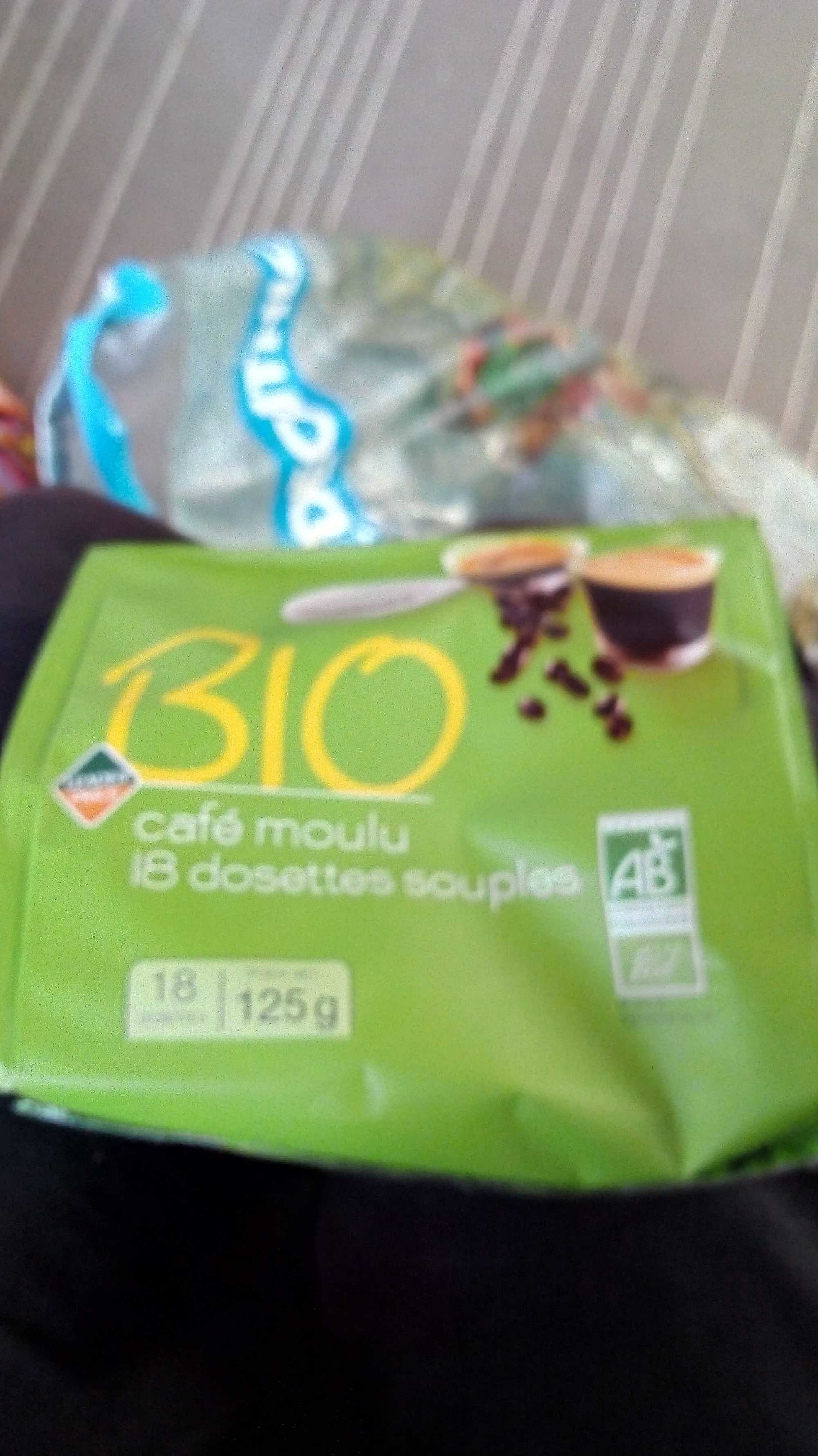 Leader Price Café moulu, 18 dosettes, Bio packshot