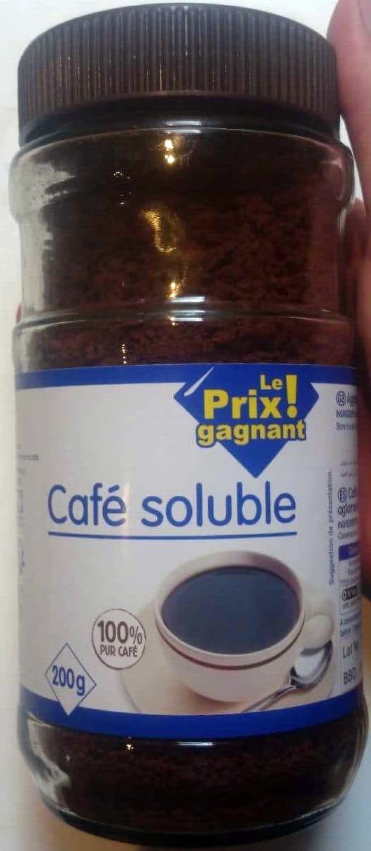Le prix gagnant ! Café soluble packshot