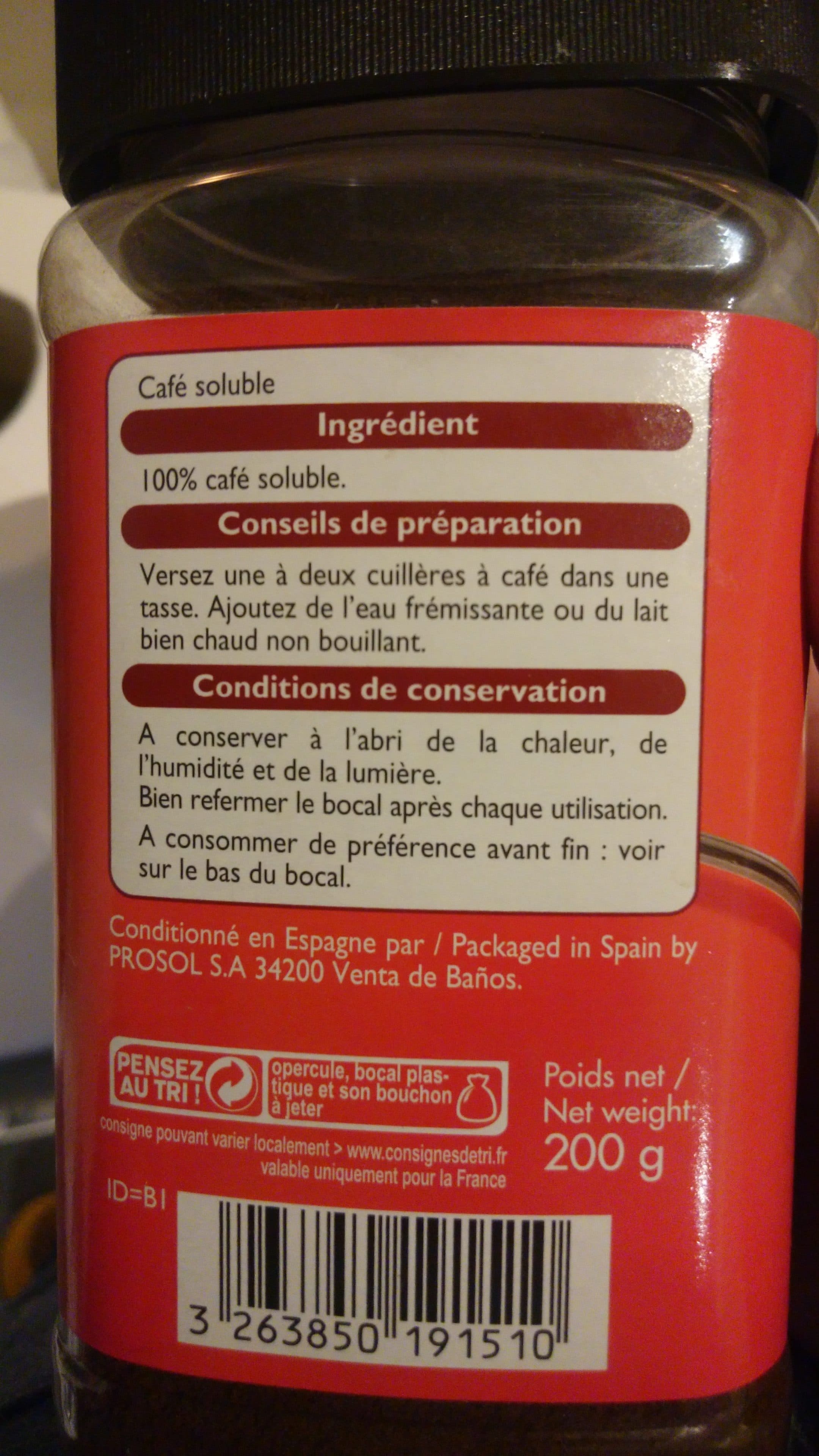 Leader Price Café Sélection packshot